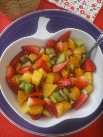 Fruit Cocktail in a fruit bowl