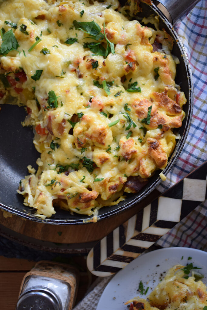 Bell pepper and egg casserole.