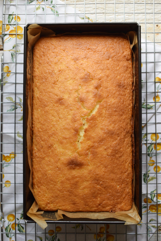 Baked Coconut Lemon Loaf Cake