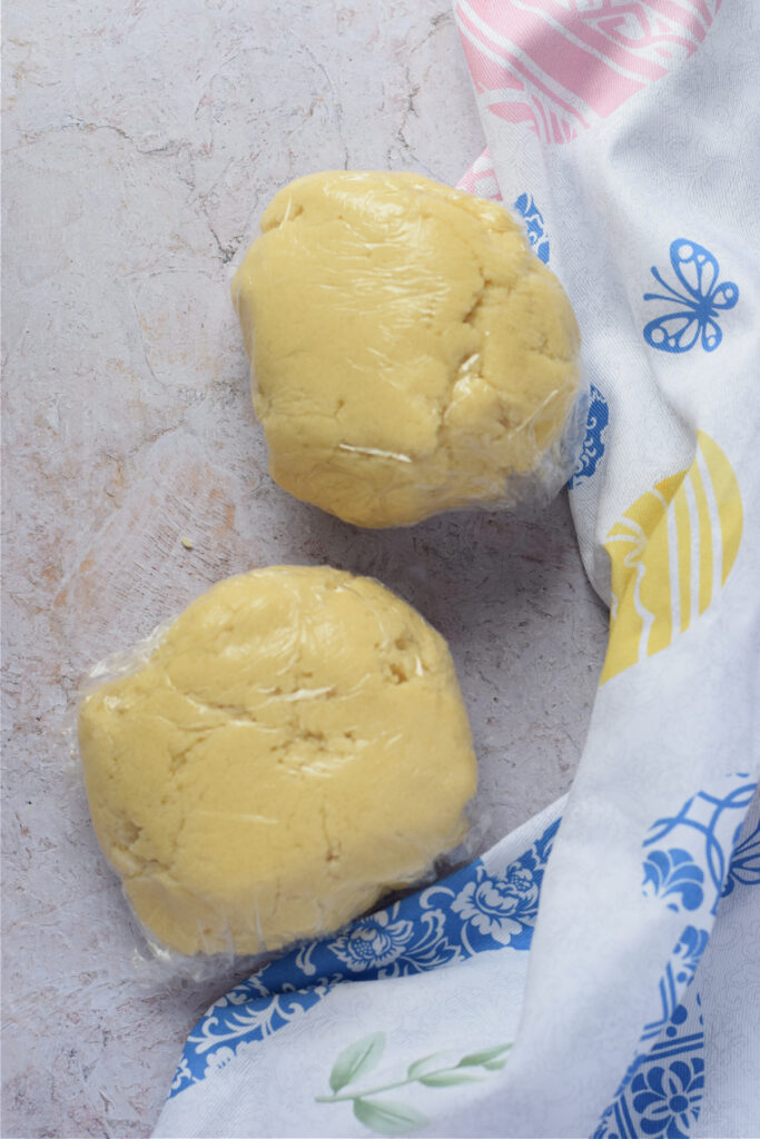 Wrapped cookie dough.