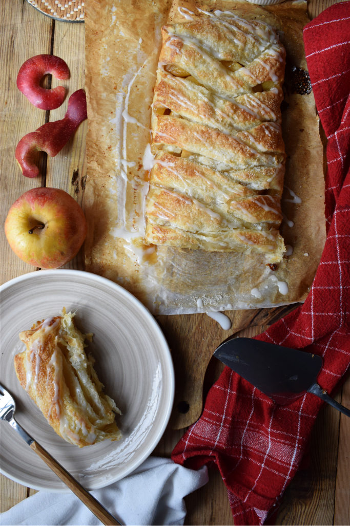 OVER HEAD VIEW OF EASY APPLE DANISH