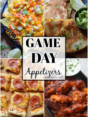 game-day-appetizers-image-collage Photo collage of game day appetizers.