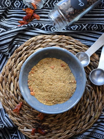 Moroccan seasoning in a bowl with other spices
