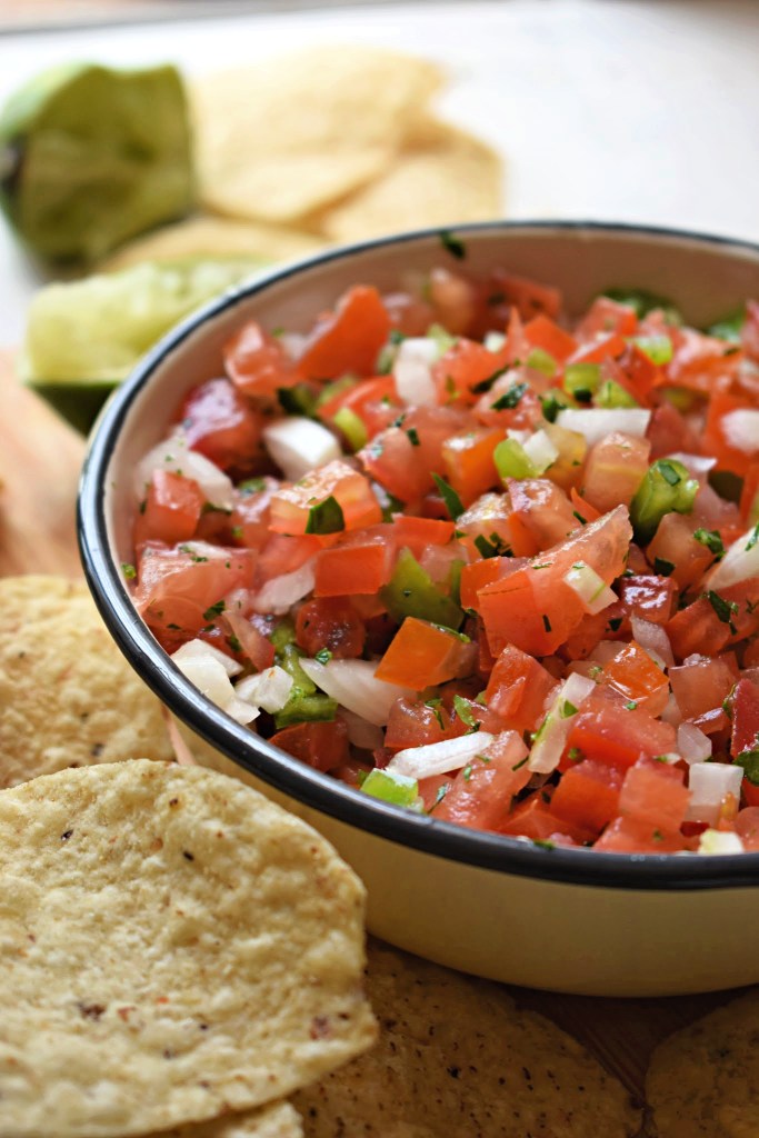 Homemade pico de gallo