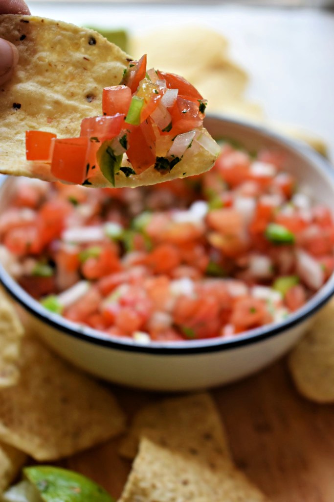 Homemade pico de gallo