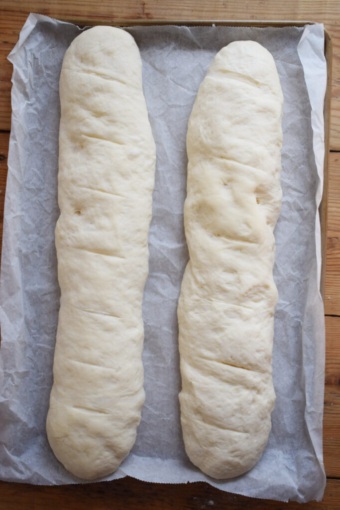 Ready to bake baguettes.