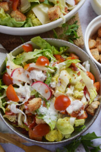 Fresh summer salad in a bowl.